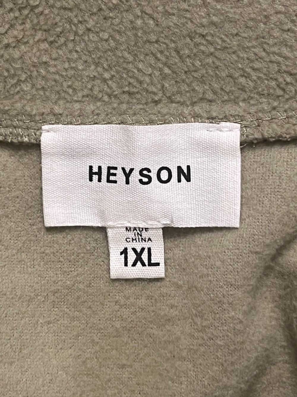 Women's HEYSON avocado Fleece Pullover Sweatshirt 1X - Picture 8 of 9